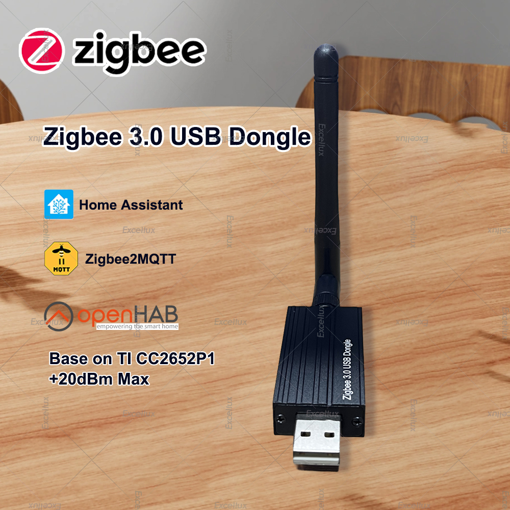 Zigbee 3.0 USB ドングル ユニバーサル オープンソース Zigbee ゲートウェイ ハブ サポート ホーム アシスタント OpenHAB Zigbee2MQTT Raspbian Ubuntu MacOS