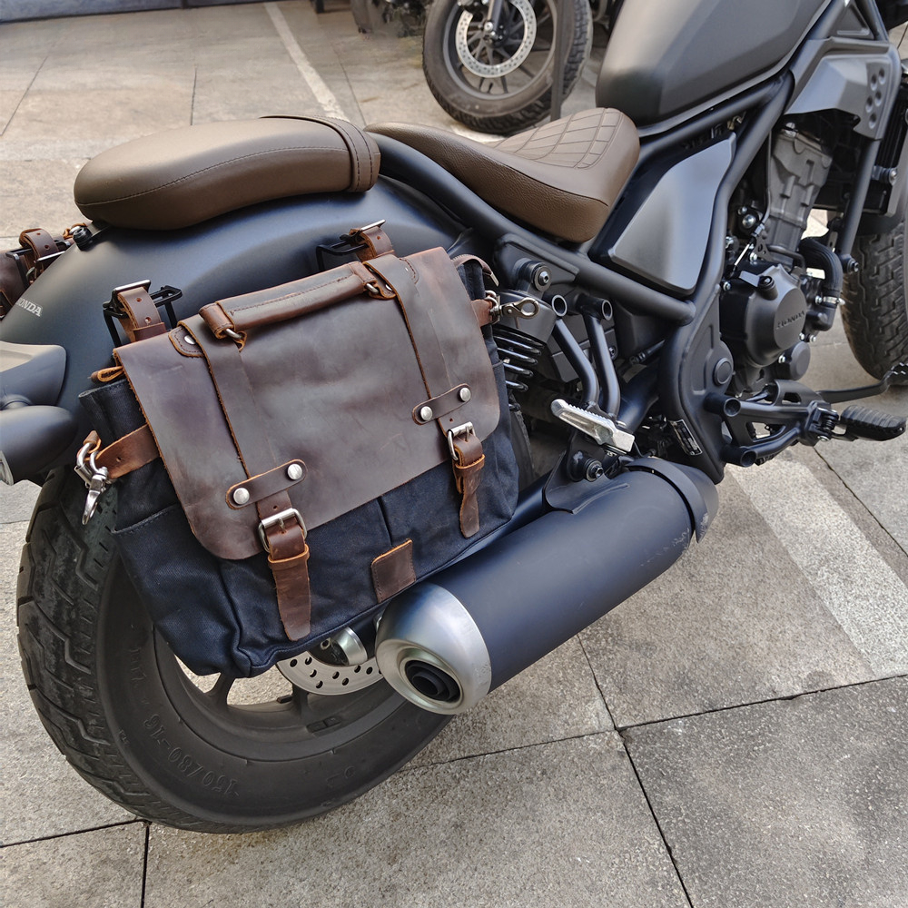オートバイのサドルバッグサイドバッグ防水荷物バッグホンダシャドウスポーツスター XL883 XL1200 Bmw Motobike トラベルバッグ