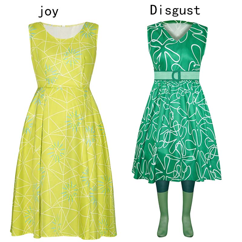 映画ジョイディスガストコスプレ衣装女性のためのドレスハロウィンコスチュームジョイディスガスト衣装女性のためのロールプレイ