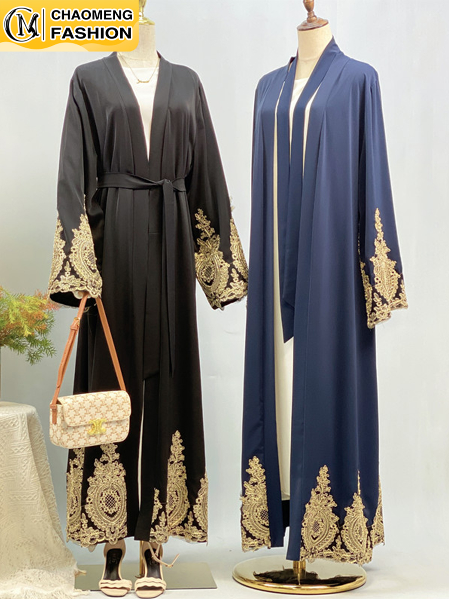 Hot Sale Kaftan Abaya Dubai Luxury Kimono Ramadan Caftan Marocain Femme Robe Islam Kebaya Arab Muslim Dress For Women Clothing
