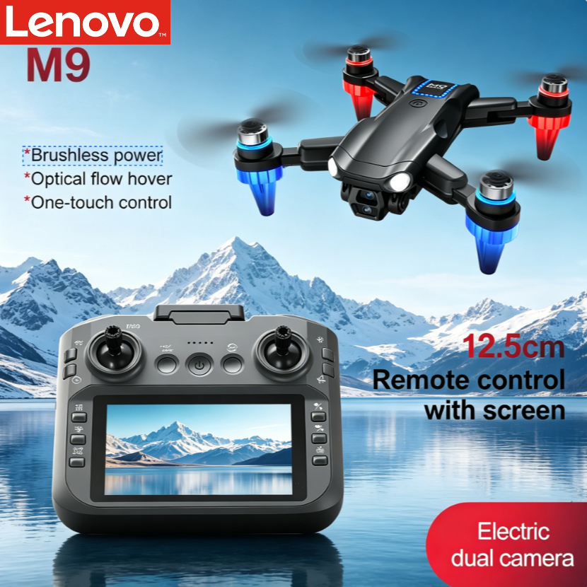 レノボ M9 GPS ドローン 4K HD カメラ 5G WIFI FPV ブラシレスモーター高度保持ヘッドレスモードプロフェッショナル RC 空中クアッドコプター