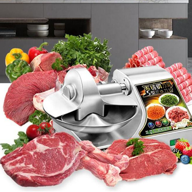 Commercial High Efficiency Food Cutting Machine Convenient Electric Meat Cutter Machine Vegetable Chopper Machine