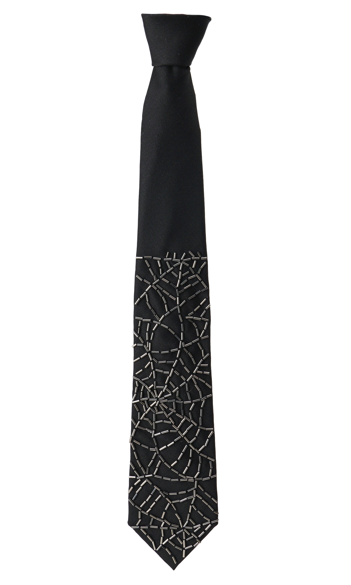 Artistic Silk Bead Embroidery Neck Tie for Formal Wear and Corporate Gifts