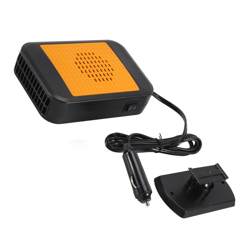 VC-Innovative-12V 200 ワットカーヒーターポータブルカーヒーターフロントガラスデフォッガーデフロスター 360 度ロータリーベース付き