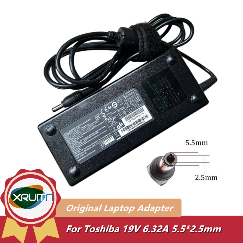 19 V 6.32A 120 ワット純正ラップトップ AC 電源アダプタ充電器東芝衛星 A505 L500 M505 L850-B451 PA3717U-1ACA PA3290U-2ACA 用