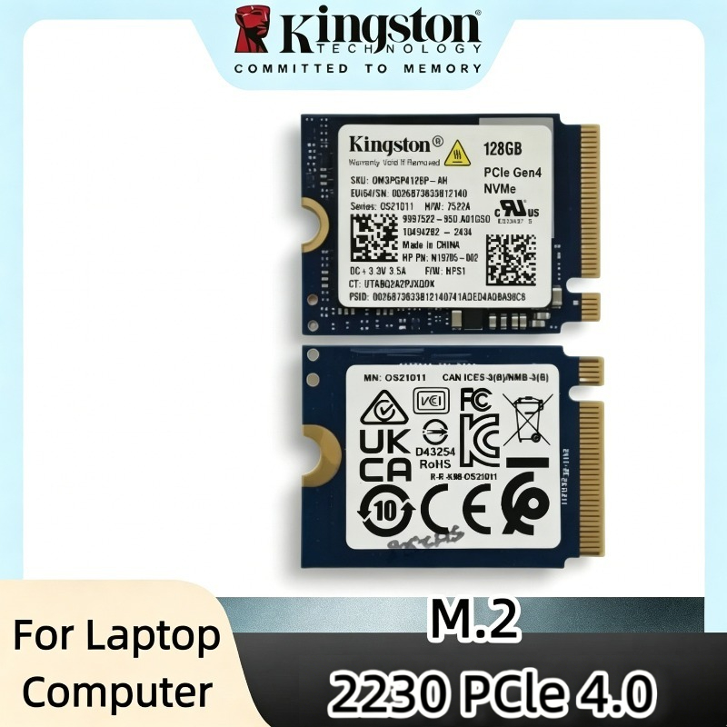 Kingston SSD 128GB M.2 2230 PCIe 4.0 NVMe SSD OEM パック高速内蔵ソリッドステートドライブノートブックミニコンピュータ用