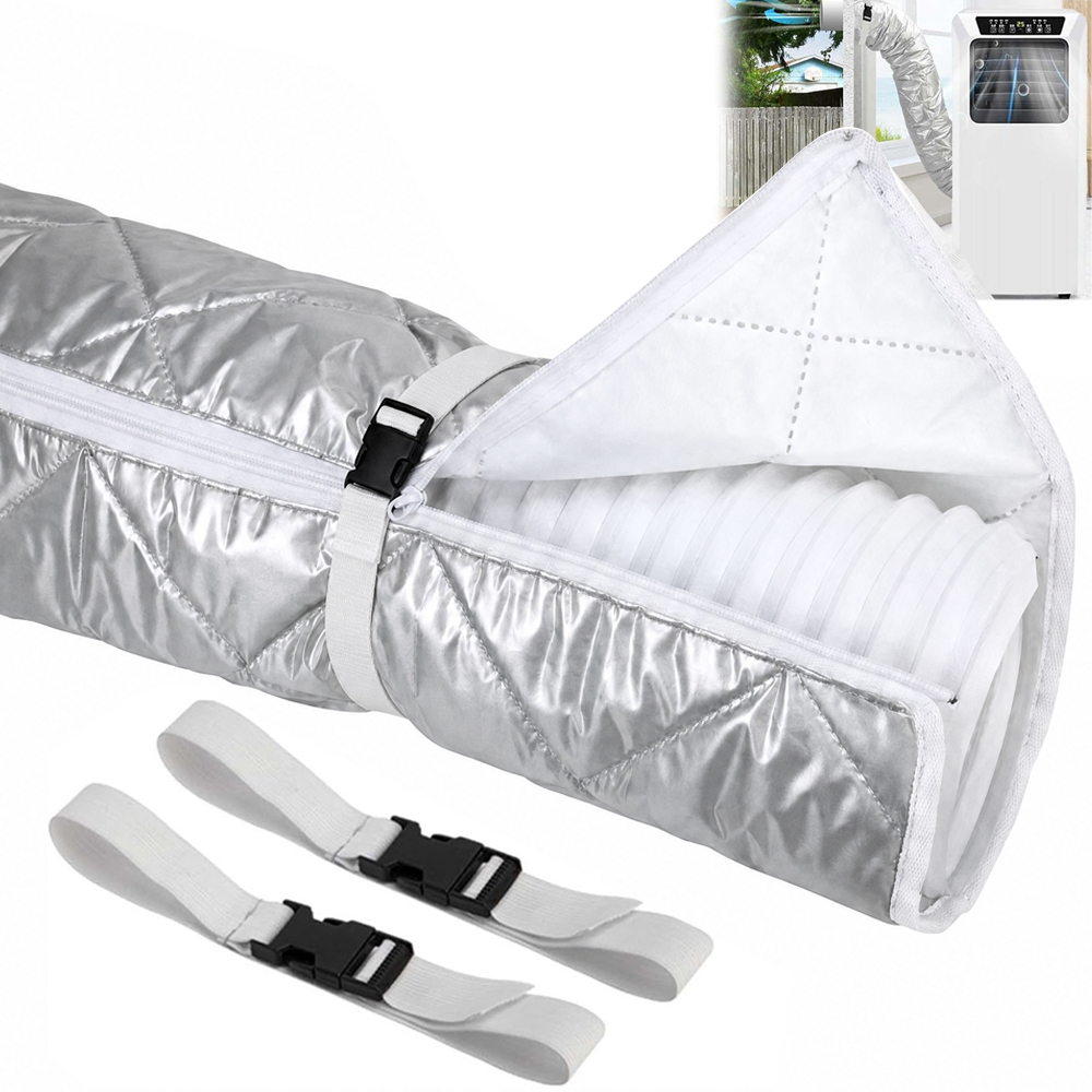 AC Hose Insulation Sleeve, Adjustable Portable Air Conditioner Hose Cover Heat Insulation for 5" & 5.9" Diameter Exhaust Hose
