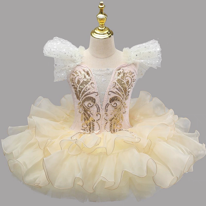 ダンスガールバレエレオタードドレス夏のパフォーマンス衣装誕生日バレエドレスチュチュ女の子服 Vestidos 子供の日