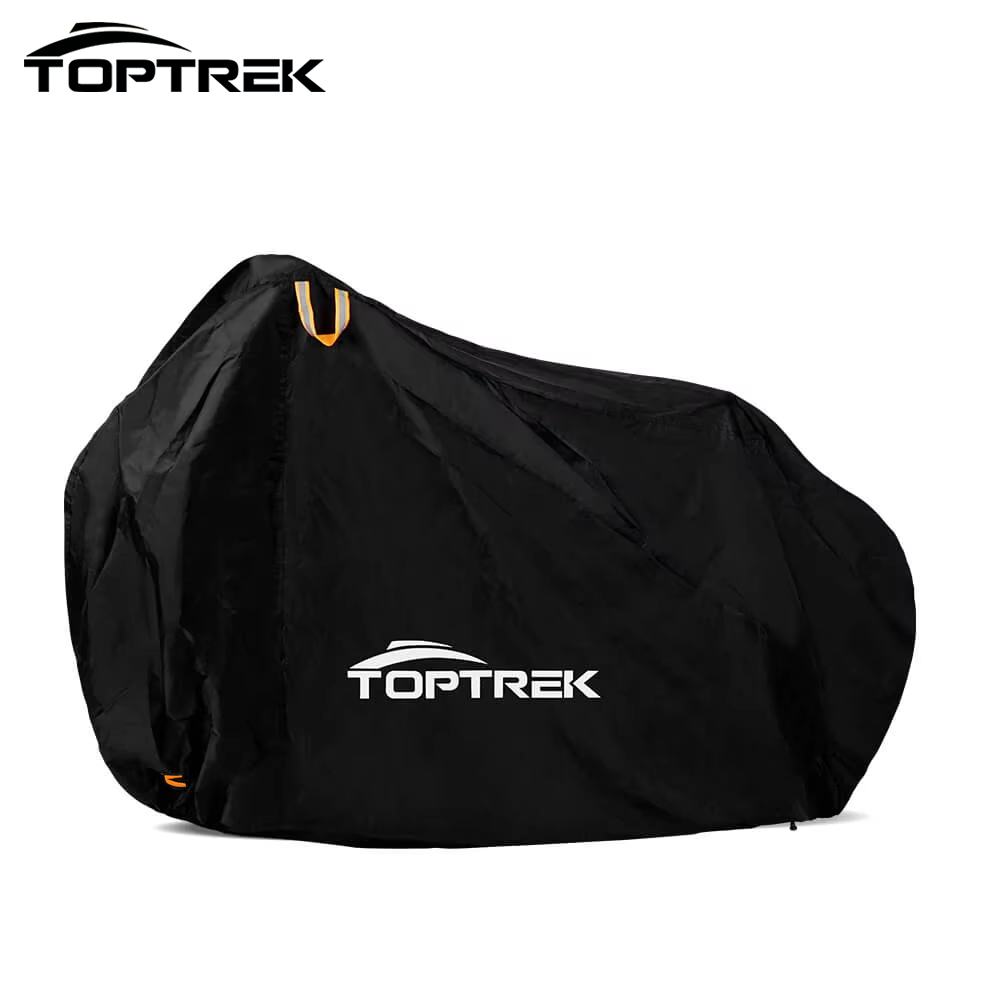 Toptrek バイクカバー屋外保管防水抗 UV 210D オックスフォード高品質自転車カバー雨雪防塵保護
