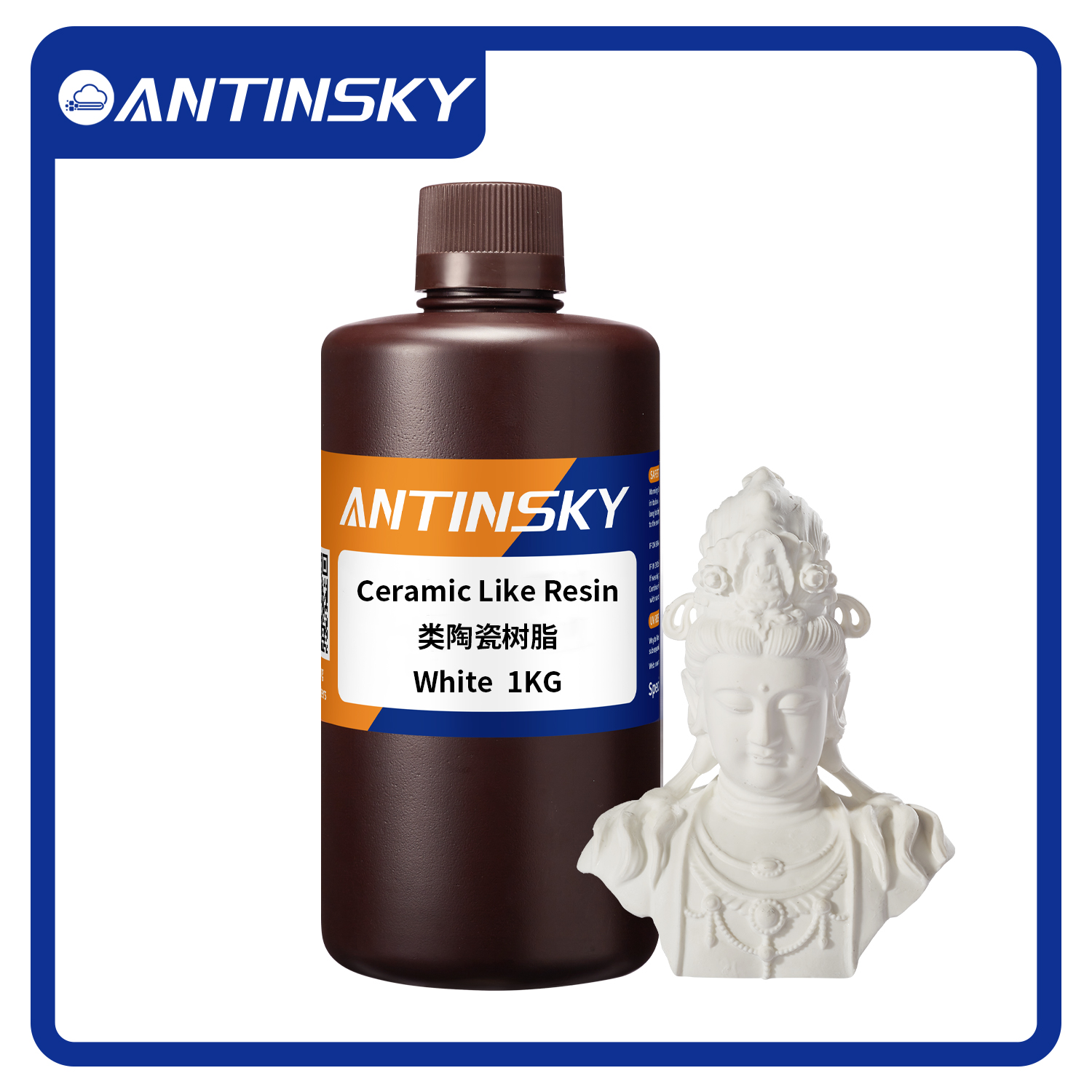 Antinsky セラミック様樹脂 290°C 耐熱 DLP LCD 樹脂 3D プリンタ 405nm 1kg