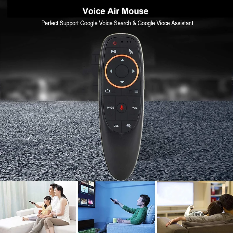 G10S Pro BT 音声リモコン 2.4G ワイヤレス エア マウス ジャイロスコープ IR 学習付き Android TV ボックス PC 用