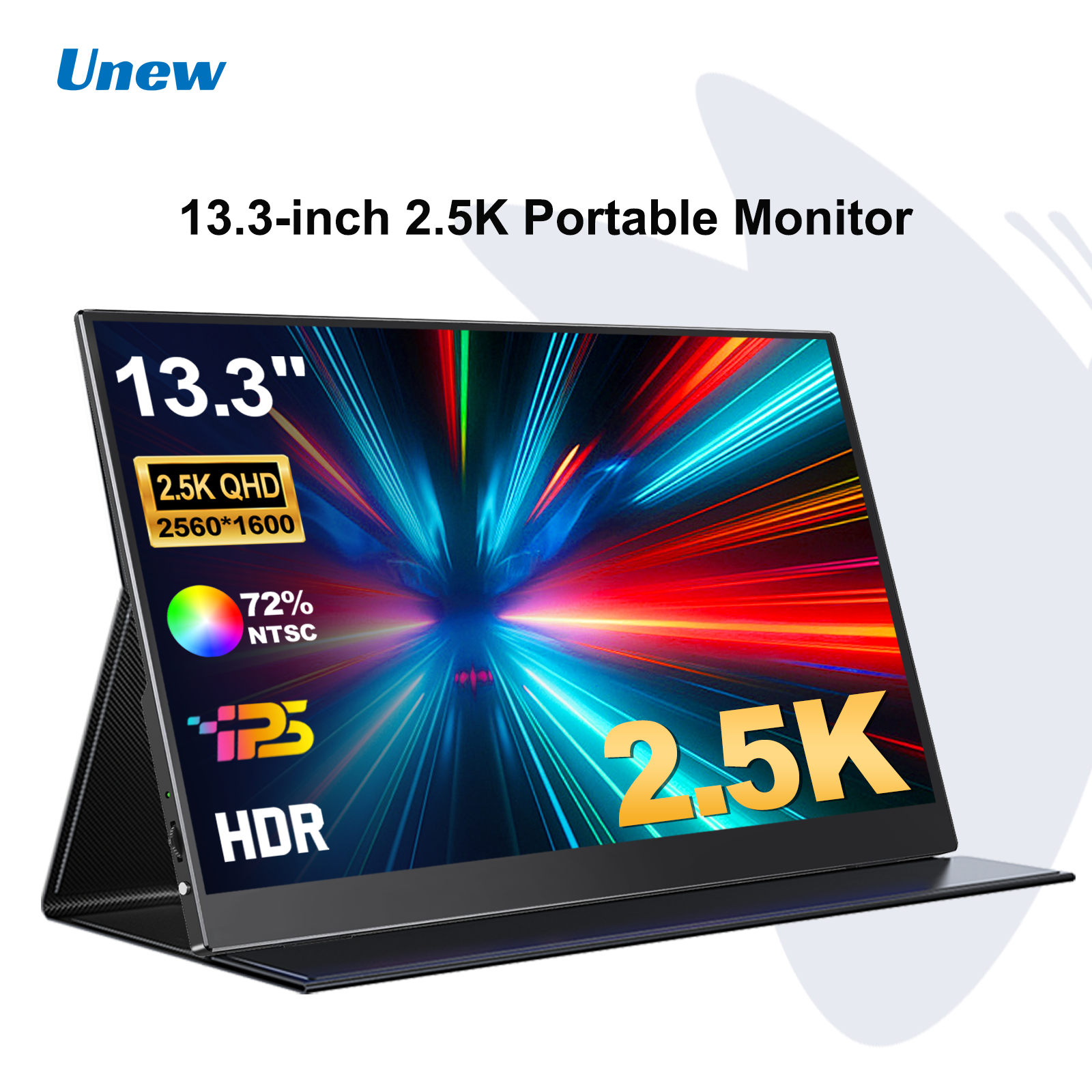 Unew ポータブルモニター 13.3 インチ 2560*1600 2.5K ゲーム表示画面 HDMI Type-C PS Xbox Switch ノートパソコン電話タブレット用