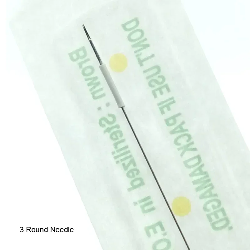 200 個 3RL 滅菌タトゥー針アートメイク眉毛針使い捨てタトゥー眉毛マシン PMU 針