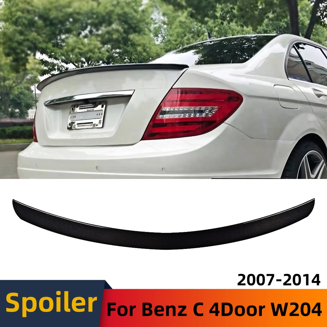 リアトランクスポイラーウイングレーシングブーツリップテールエアメルセデスベンツ C クラス 4 ドア W204 C63 2007-14 C180 C200 C220 C260 C300
