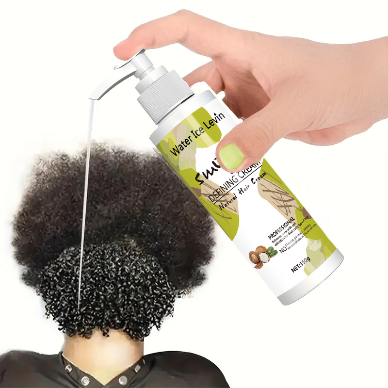 Love Your Curly Hair - オールインワン カーリング クリーム、縮れ毛防止カーリング クリーム、シアバター配合、修復、定義、保湿、スタイルアップ、150g