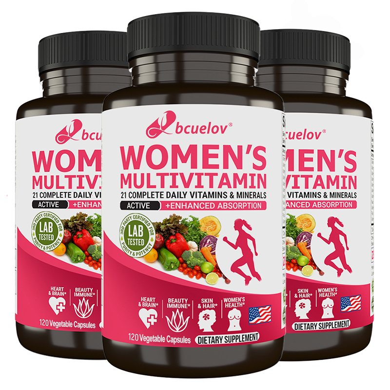 Women's Multivitamin Capsules - Supports Immune Function, Energy and Metabolism, Brain Function and Mood, 120 Capsules