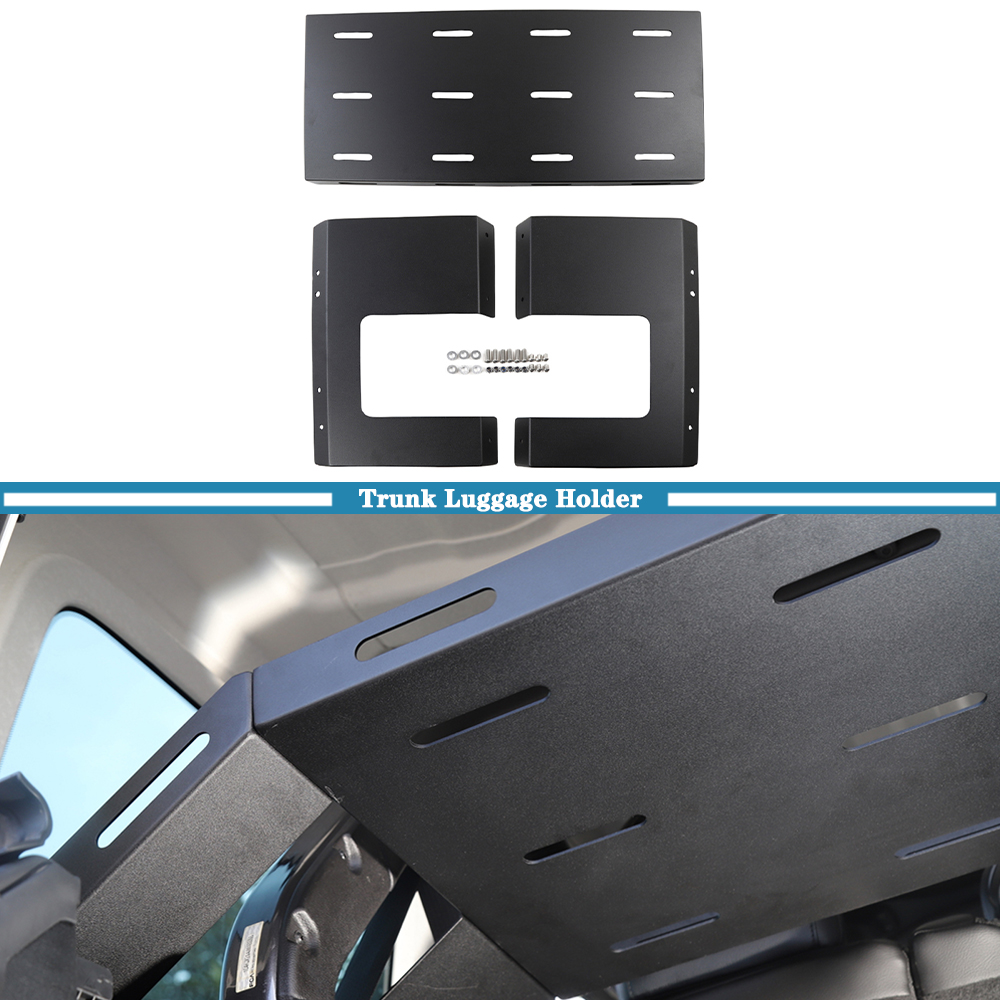 車のトランクカーゴラック後部収納荷物棚オーガナイザートレイバスケットジープラングラー JK JL JT 2007-2026 インテリアアクセサリー