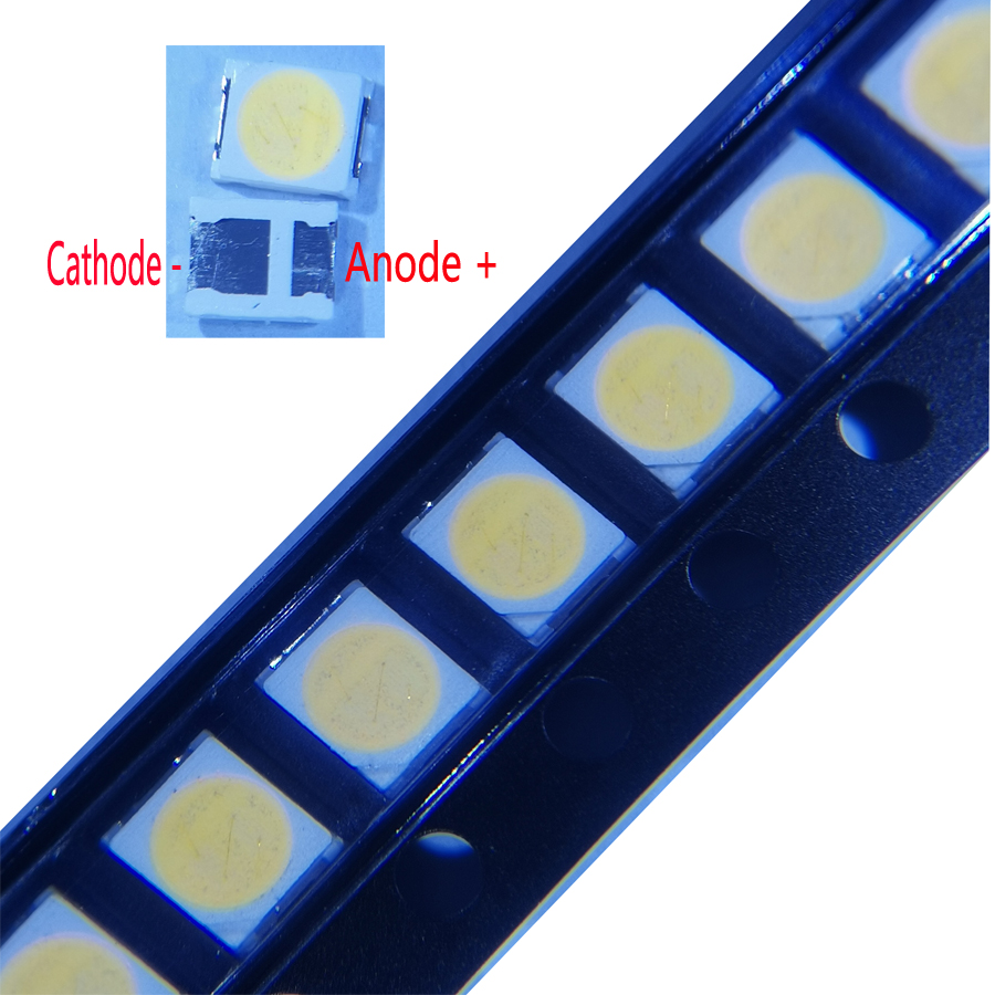 100PCS/Lot  3528 SMD LED 2835 6V Cool White 1.5W 2.8*3.5 For TV LCD Backlight Application