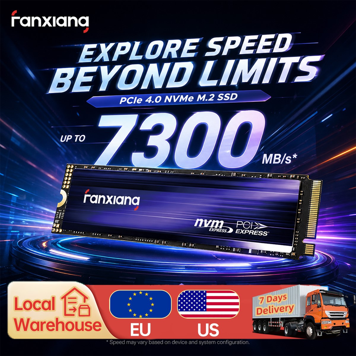 [EU/米国配送] Fanxiang S880 M.2 SSD 7300MB/s 1TB/2TB/4T M.2 NVMe SSD ドライブハードディスク内蔵ソリッドステートドライブ PS5 ラップトップ用