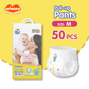 卸売りの漏れ防止使い捨て新生児用おむつ、各50枚入り、Couche Pour Bebe En Gros、カスタム通気性プルアップベビーおむつ。