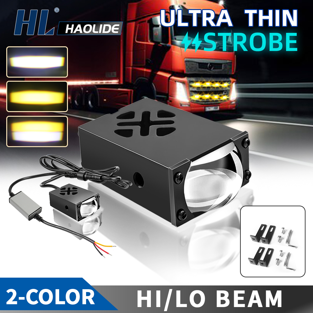 HL 3 "車グリル LED ワークライトバー自動車オートバイ追加スポットライトプロジェクターレンズドライビングフォグランプオフロード使用 4x4