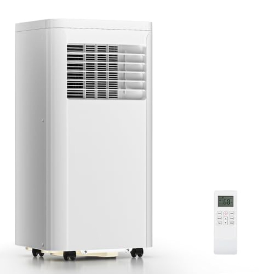 寝室オフィス寮用の 3-in-1 ポータブルエアコン、10000BTU 冷却能力、白い ABS プラスチックハウジング、450 平方フィート。入り江