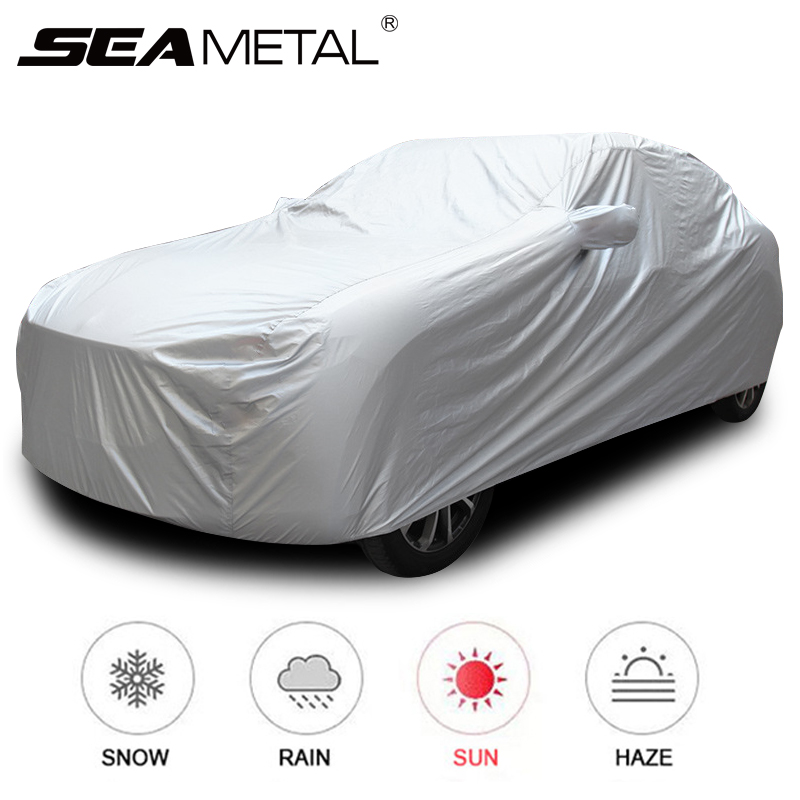 Seametal フルカーカバー屋内屋外車保護カバーサンシェード防塵抗 UV 保護カバーユニバーサルセダン SUV