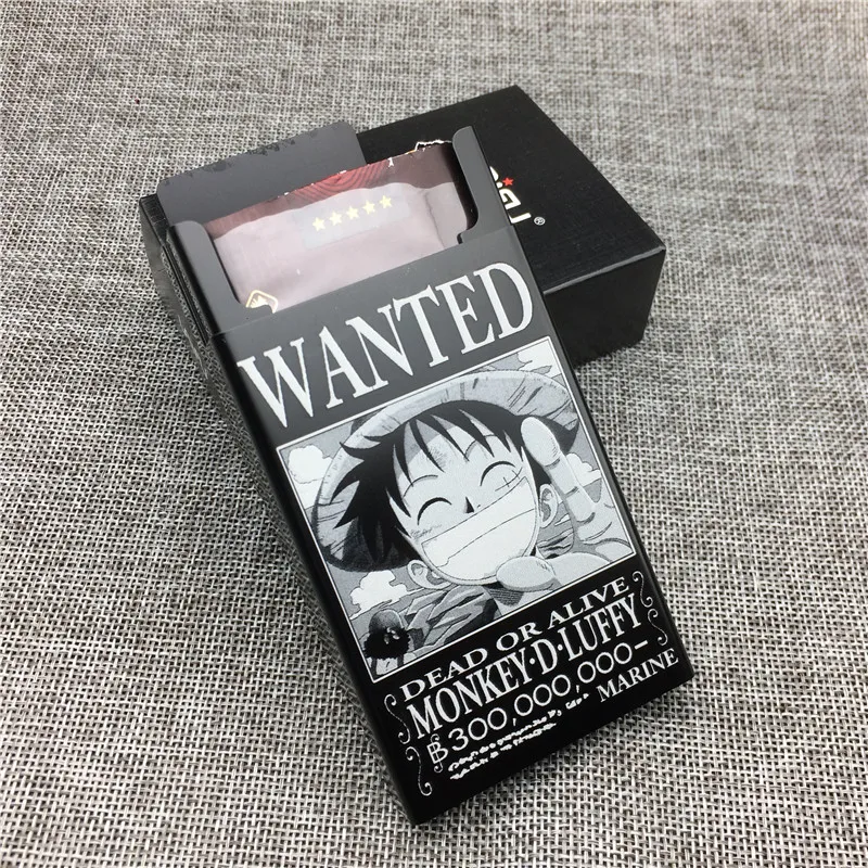 新しいワンピースクリエイティブクール特別なシガレットケースモンキー・d・ルフィゾロナミサンジ募集アルミ合金シガレットケース