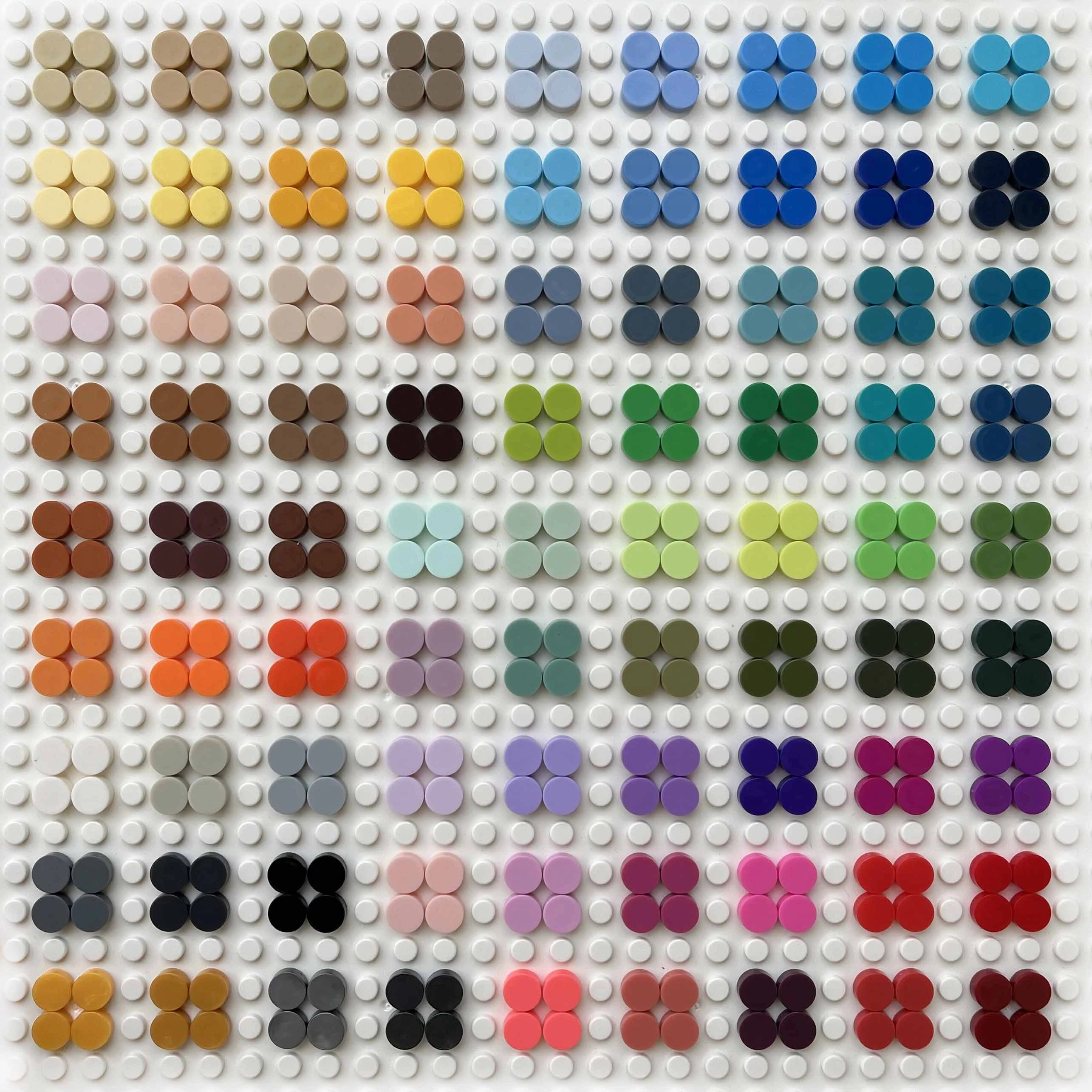 1000 個都市ビルディングブロックフラットタイル 1 × 1 ラウンドレンガ DIY 啓発ブロック部品 98138 ブロック子供男の子女の子ギフト