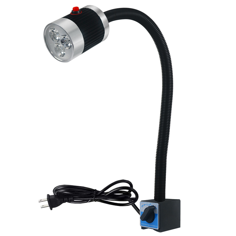 Led 工作機械ライト 3 ワット 6 ワット 9 ワットロングアームホースワークショップ作業灯磁気/ネジベース超高輝度工業用ランプ