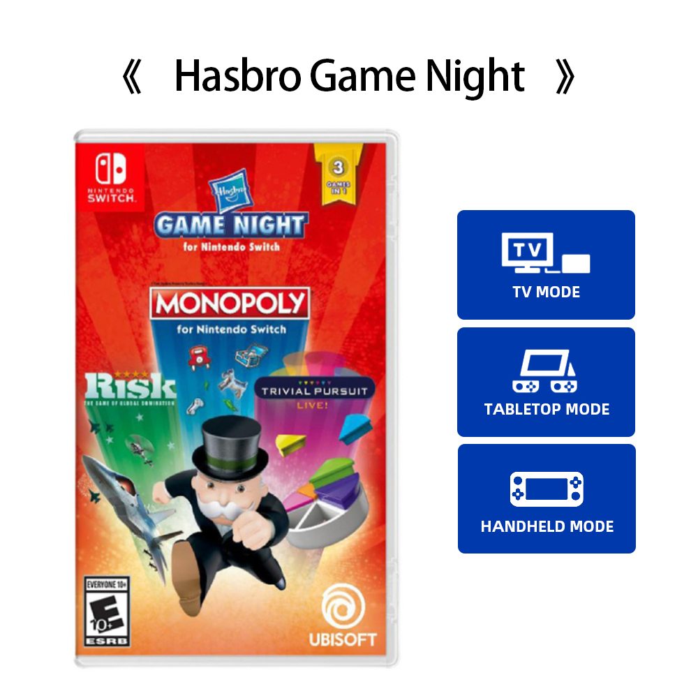 Nintendo Switch - Hasbro Game Night - ゲーム カートリッジの物理カードのサポート TV テーブルトップ ハンドヘルド モード