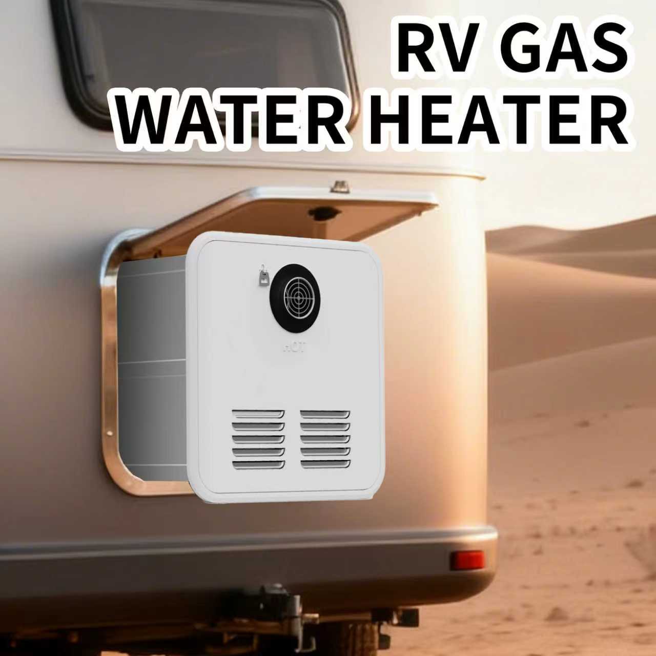 高品質ステンレス鋼 DC RV 給湯器 12V LPG タンクレス間欠泉ガスボイラーキャンピングカー用シャワー加熱ダブル水
