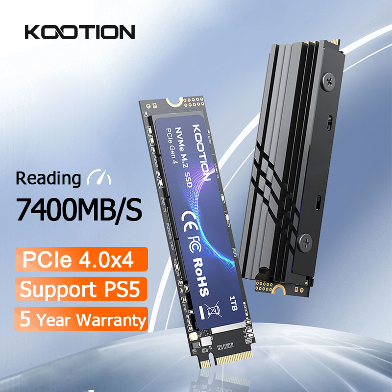 KOOTION X16 PS5 コンソール M.2 SSD NVMe 2TB 1TB 512GB M2 SSD ディスク M.2 PCIe4.0x4 2280 内蔵ソリッド ステート ドライブ ラップトップ PC 用