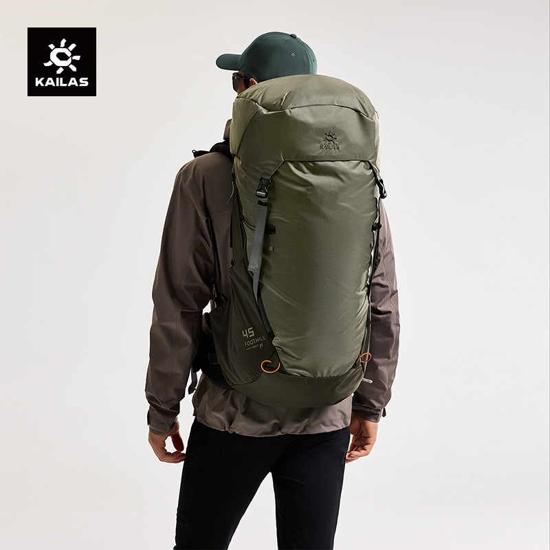 KAILAS フットヒル 45L 大容量ハイキングバックパック軽量耐久性のある女性男性屋外登山バッグ KA2453004