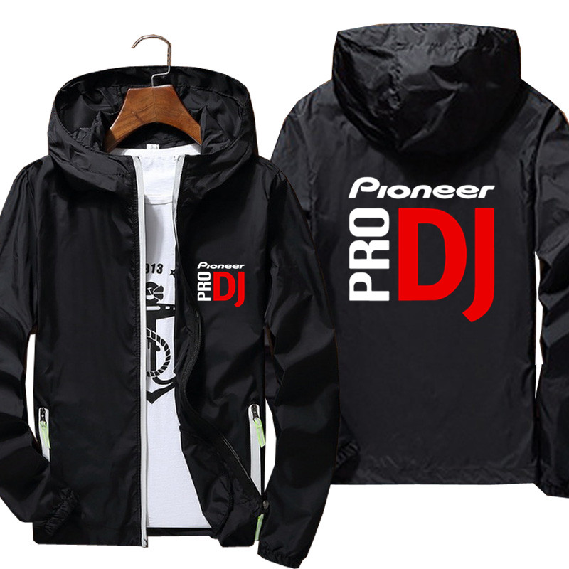 パイオニアプロ DJ ウインドブレーカーパイロット薄型反射日焼け止め超軽量ジャケットコートメンズ爆撃機フライトジャケット男性オーバーサイズ 7XL