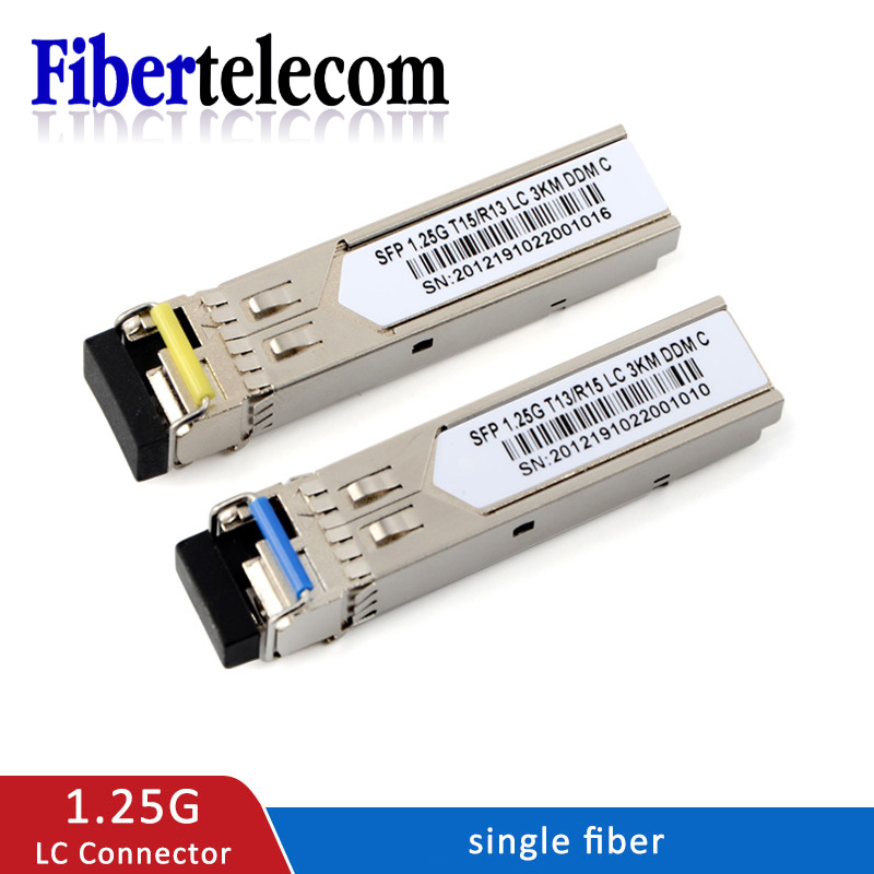1.25Gb LC SFP モジュール シングルファイバー光トランシーバー ギガビットファイバー SFP スイッチモジュール 5-20km Mikrotik スイッチと互換性あり