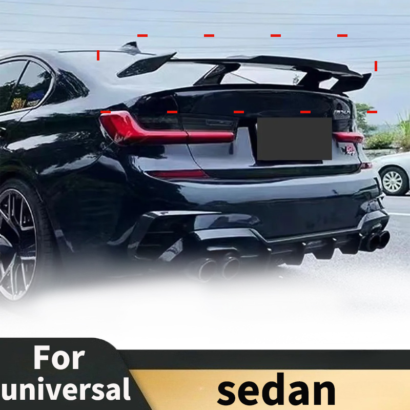 セダンユニバーサル BMW 4 シリーズ G22 G23 M2 M3M4 M5 G80 G82 リアトランクスポイラーリップウィングテールフィン再取り付けレーシング GT スタイルキット