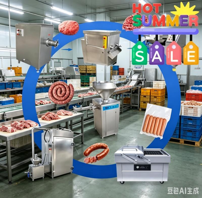 自動ソーセージ製造ライン カスタマイズされた食肉加工機械 産業用食品機器サプライヤー