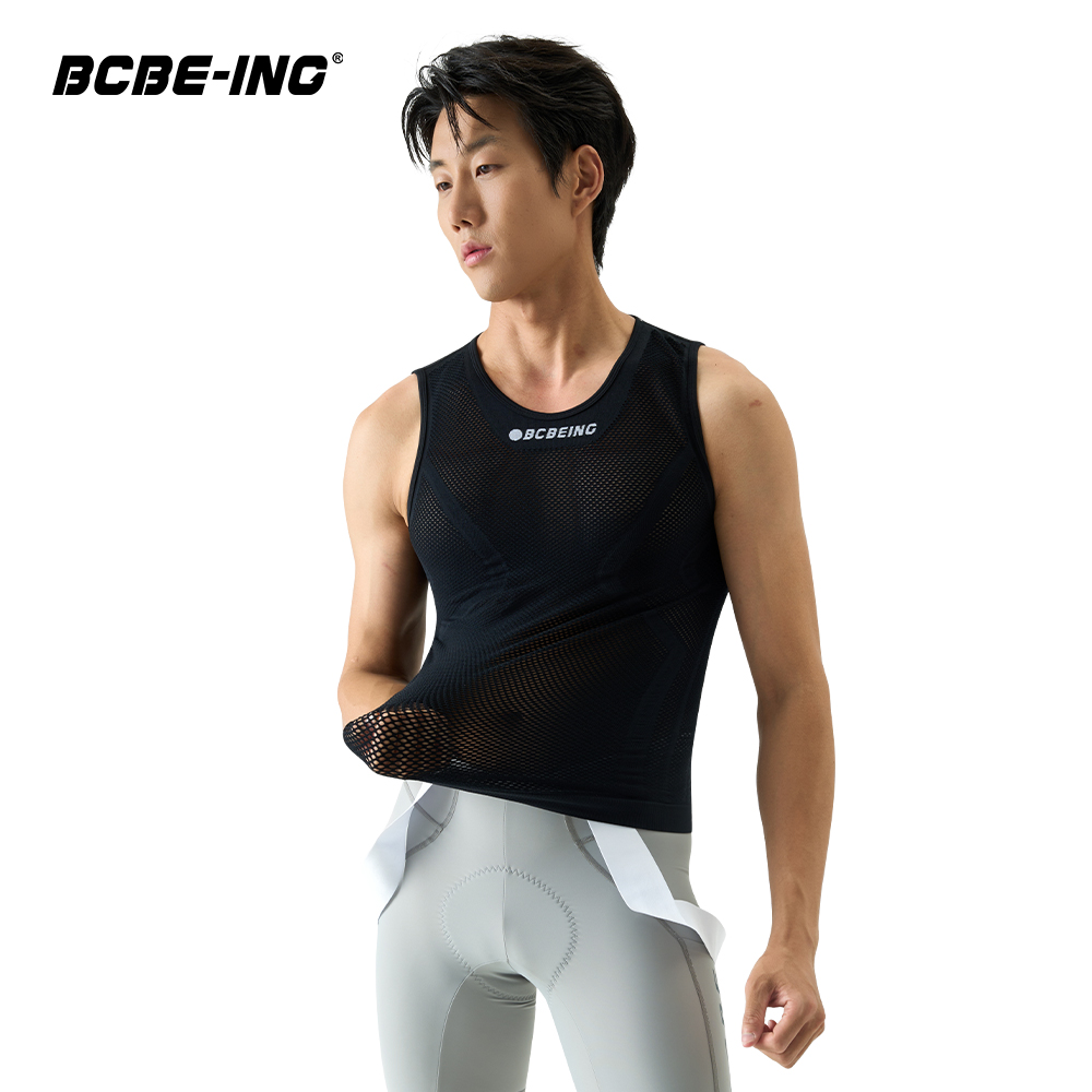 BCBE-ING サイクリングベースレイヤー男性圧縮シームレスアンダーシャツサイクリングインナースポーツ下着通気性バイク最初の層