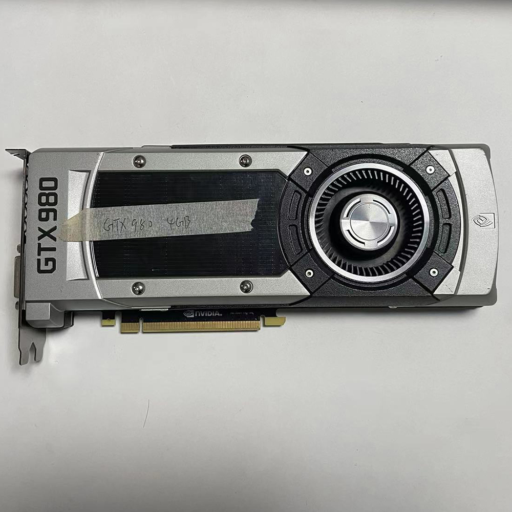 Nvidia GTX980 4G GDDR5 256Bit ビデオグラフィックカード用オリジナル中古品