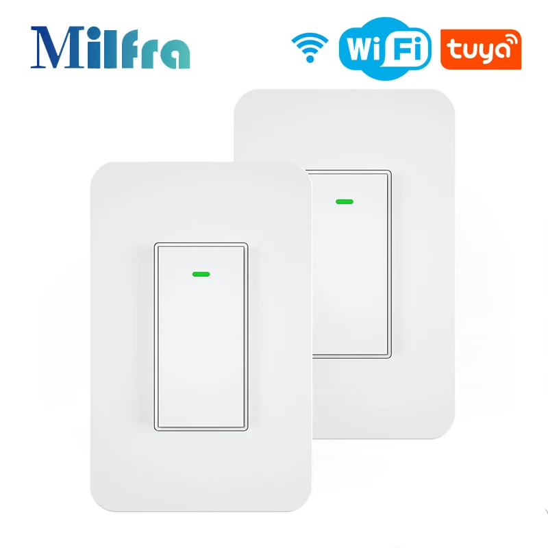 3 ウェイ米国スマート Wifi ライトスイッチボタン Tuya スマートホームワイヤレスランプスイッチ SmartLife 音声制御階段寝室に適用