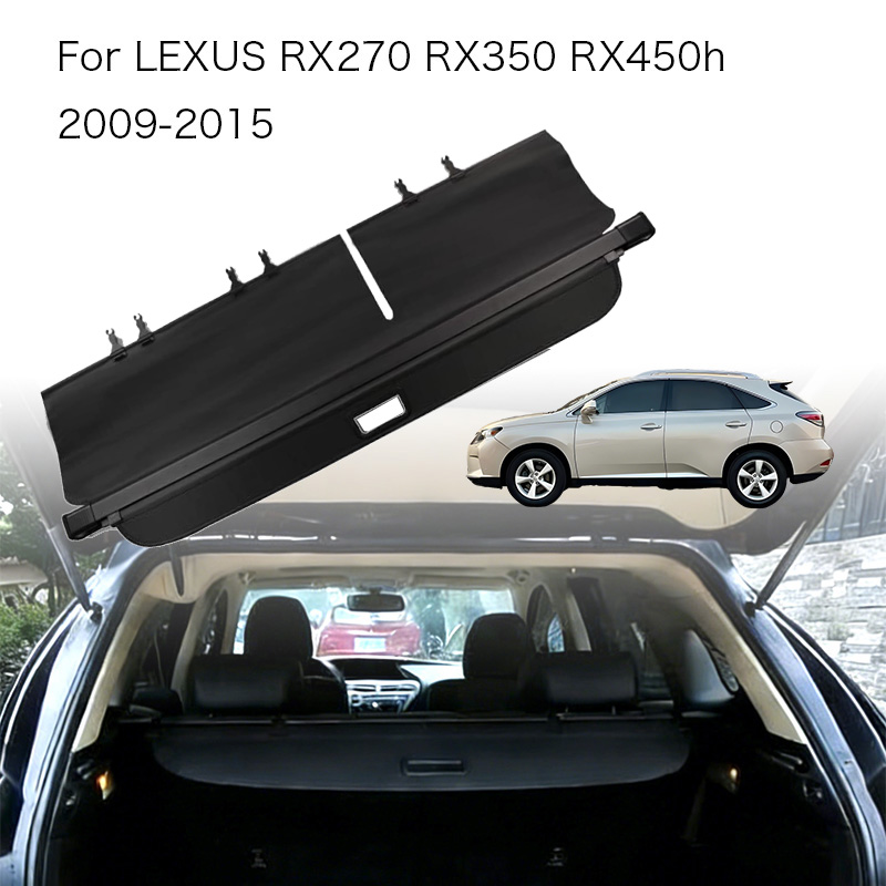 自動トランクカーテンオーガナイザーカバーレクサス RX350 2009-2015 RX270 RX450h カーゴカバートランクリアラックシールドシェード