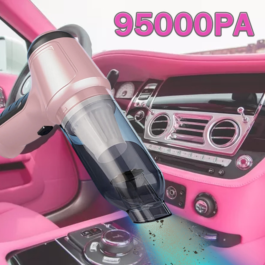 車の掃除機強力な吸引 95000Pa ポータブルワイヤレス掃除機洗浄機ハンドヘルド強力な送風機家庭用