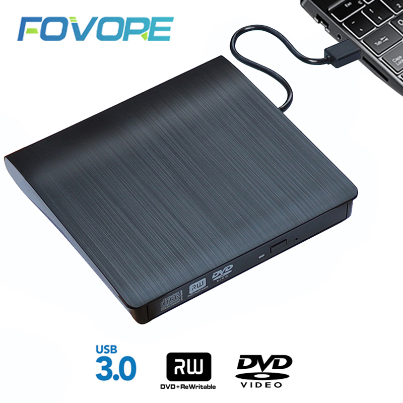 USB 3.0 スリム外部 DVD RW CD ライタードライブバーナーリーダープレーヤー光学ドライブラップトップ PC dvd バーナー dvd portatil