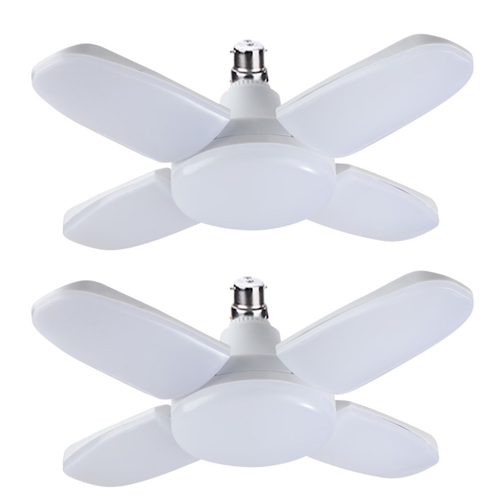 60W B22 Fan Blade Light Super Brightness 100-265V 6000LM Warehouse Hanging Light 360-degree Beam Angle for Industrial Lighting