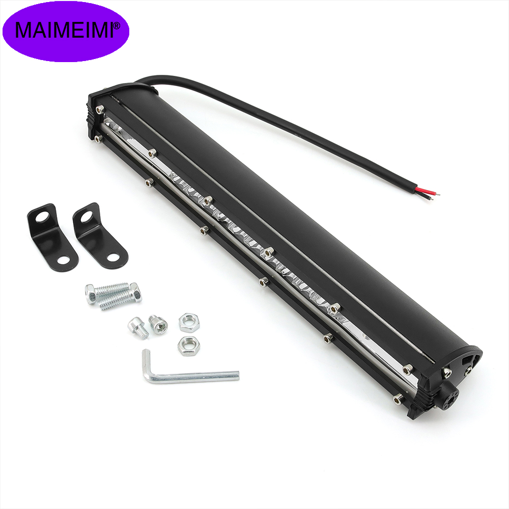 12D LED ライトバー/ワークライトフラッドスポットビームスーパースリム LED バーオフロードトラック SUV 車キャンピングカーライト自動車アクセサリー