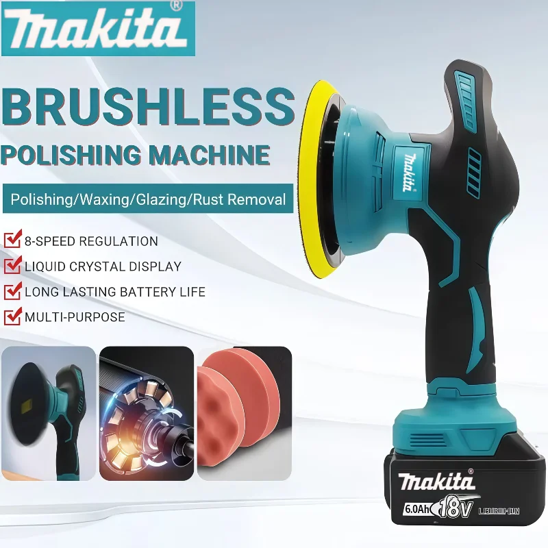 マキタコードレス 8 ギアカーポリッシャーマシン電動 18V-20V バッテリーワックスがけ修理ワイヤレスバフポリッシャー