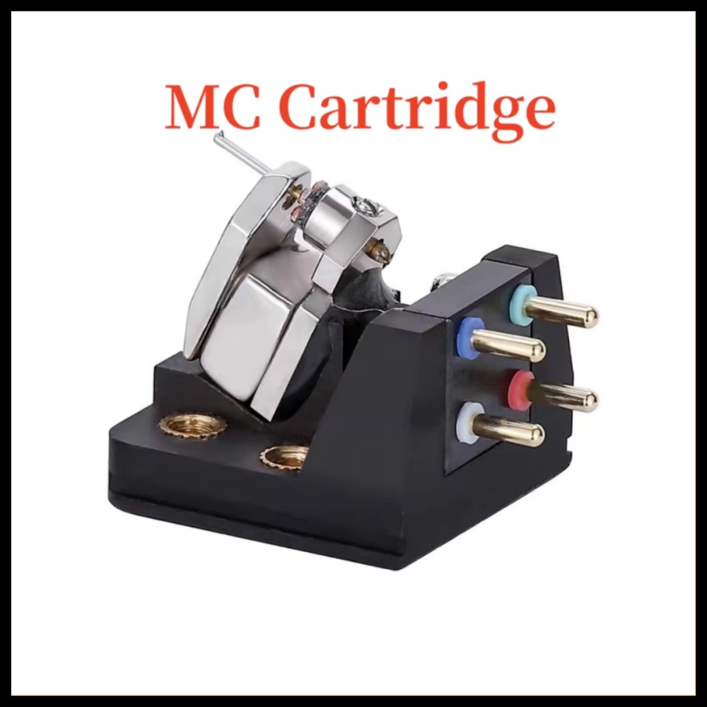 オーディオ MC ダイナミック コイル カートリッジ チタン合金ロッド オーバル ダイヤモンド針先 黒檀 LP ビニール レコード プレーヤー蓄音機カートリッジ