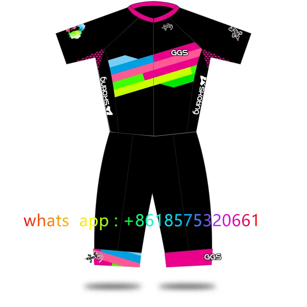 ジャンク 2025 男性トライアスロンランニングスケートスーツインラインローラースケートスピードスキンスーツ Ciclismo レーシングスピード速乾性服