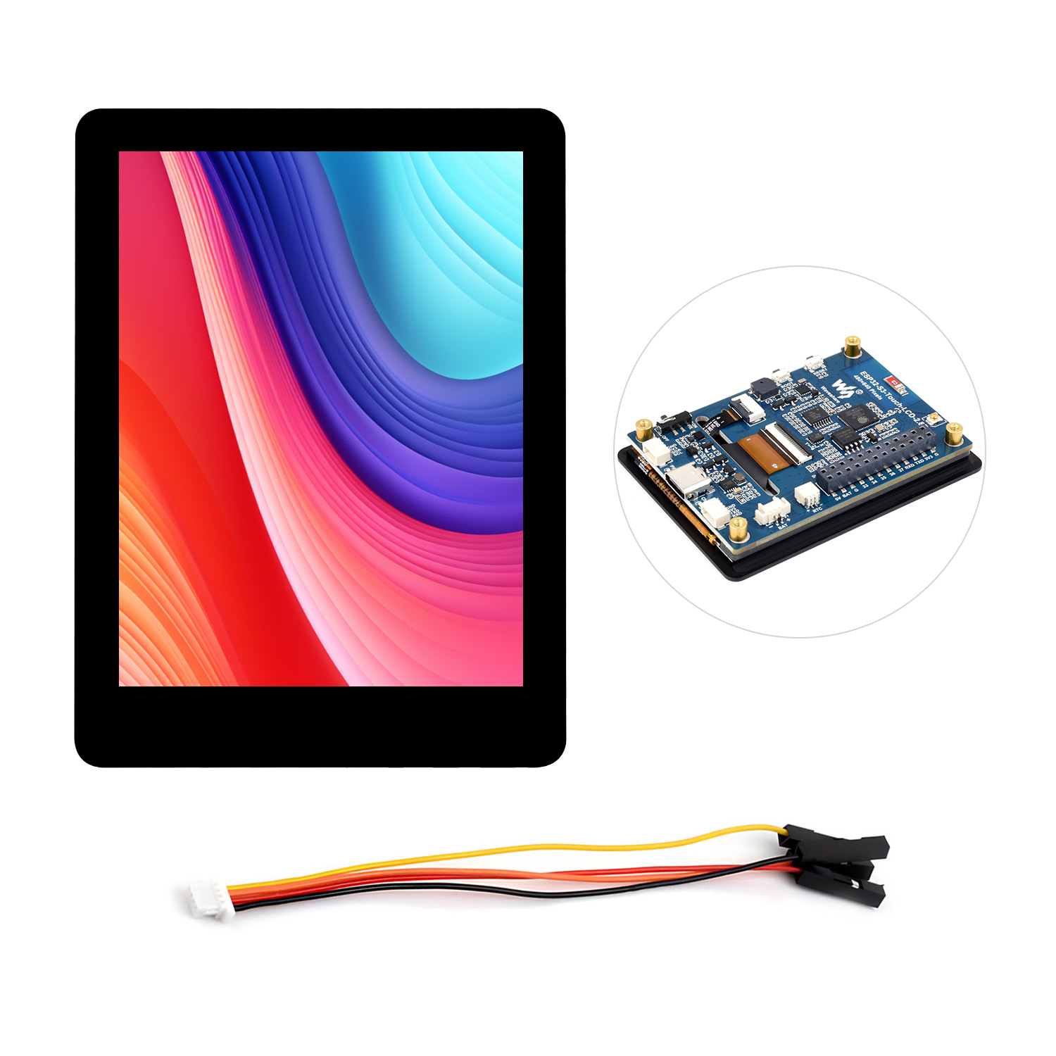 Waveshare ESP32-S3 2.8 インチ ディスプレイ開発ボード タイプ B、480×640、IPS、32 ビット LX7 デュアルコア、WiFi をサポート